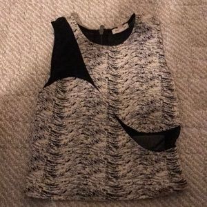 Black white cutout shirt.. from urban outfitters